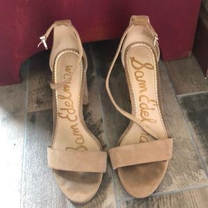Sam Edelman Nude Suede Heels